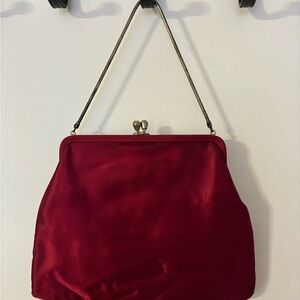 Elegant Vintage Satin Evening Bag